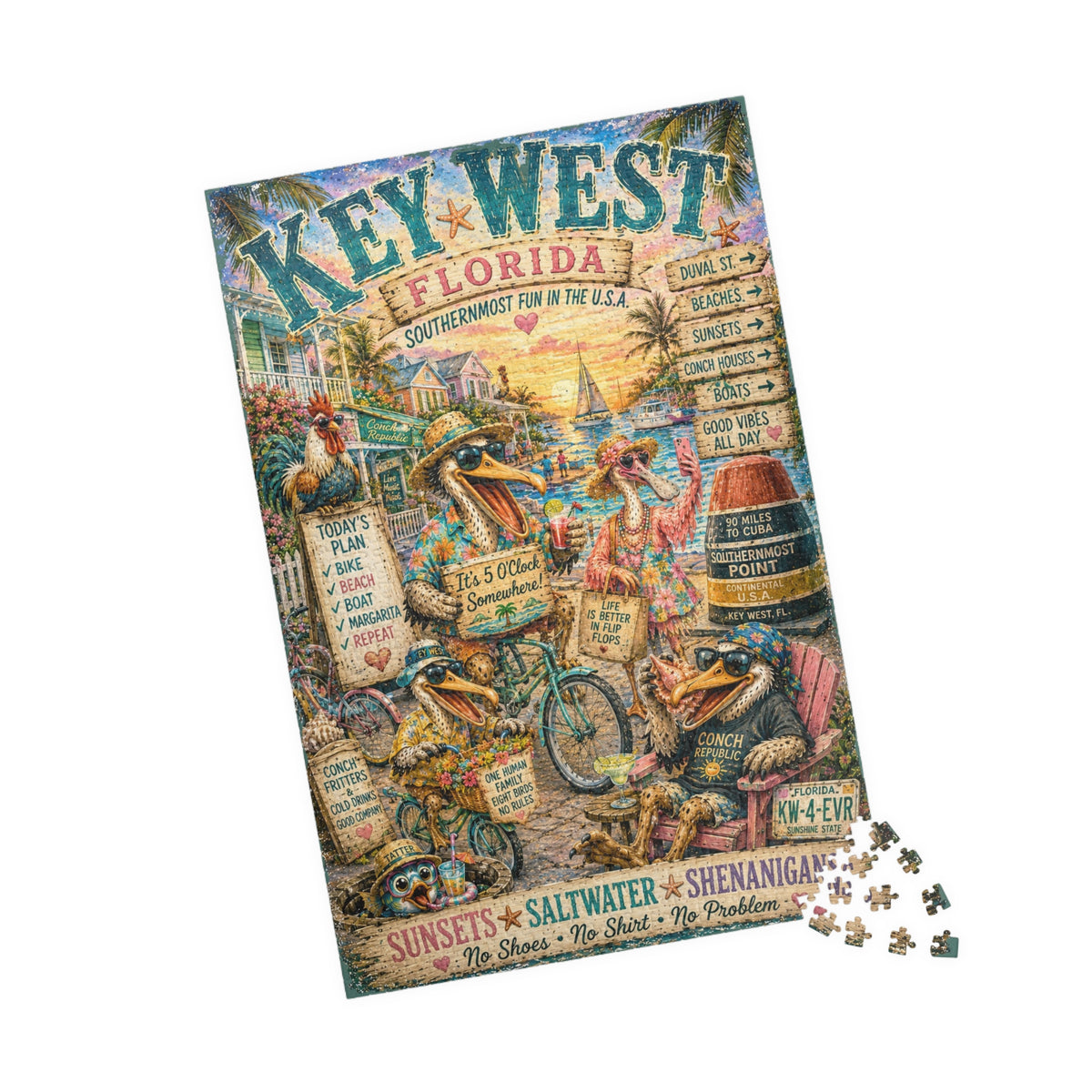 Key West Florida jigsaw puzzle, alternate view 3