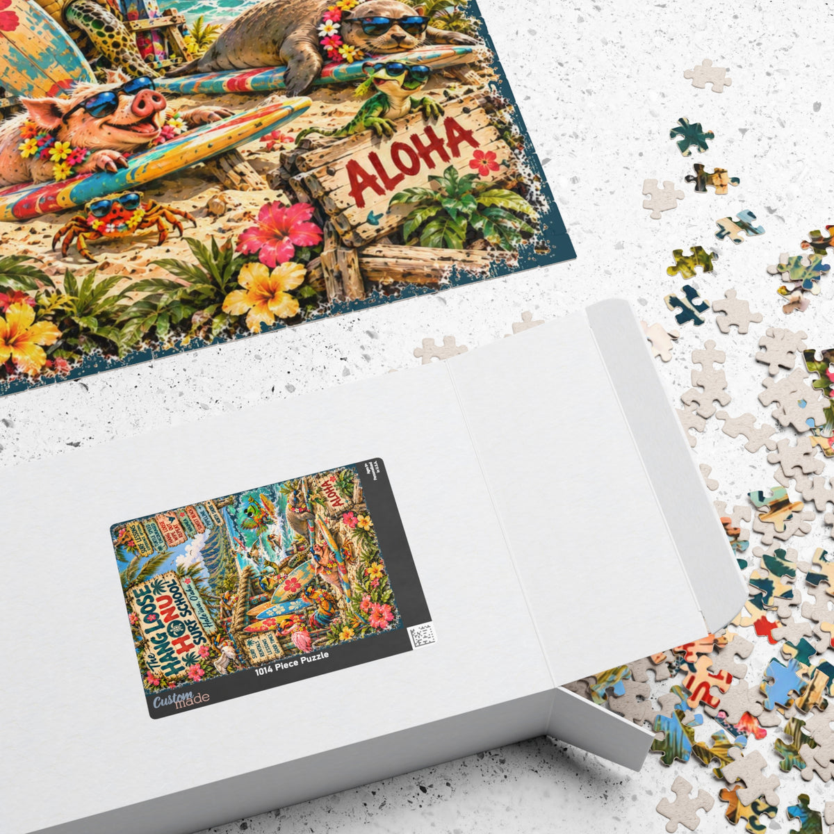 The Hang Loose Honu Surf School Jigsaw Puzzle