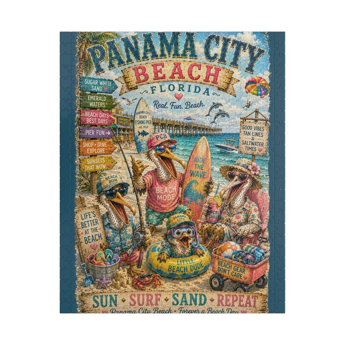 Panama City Beach Florida jigsaw puzzle, alternate view 1