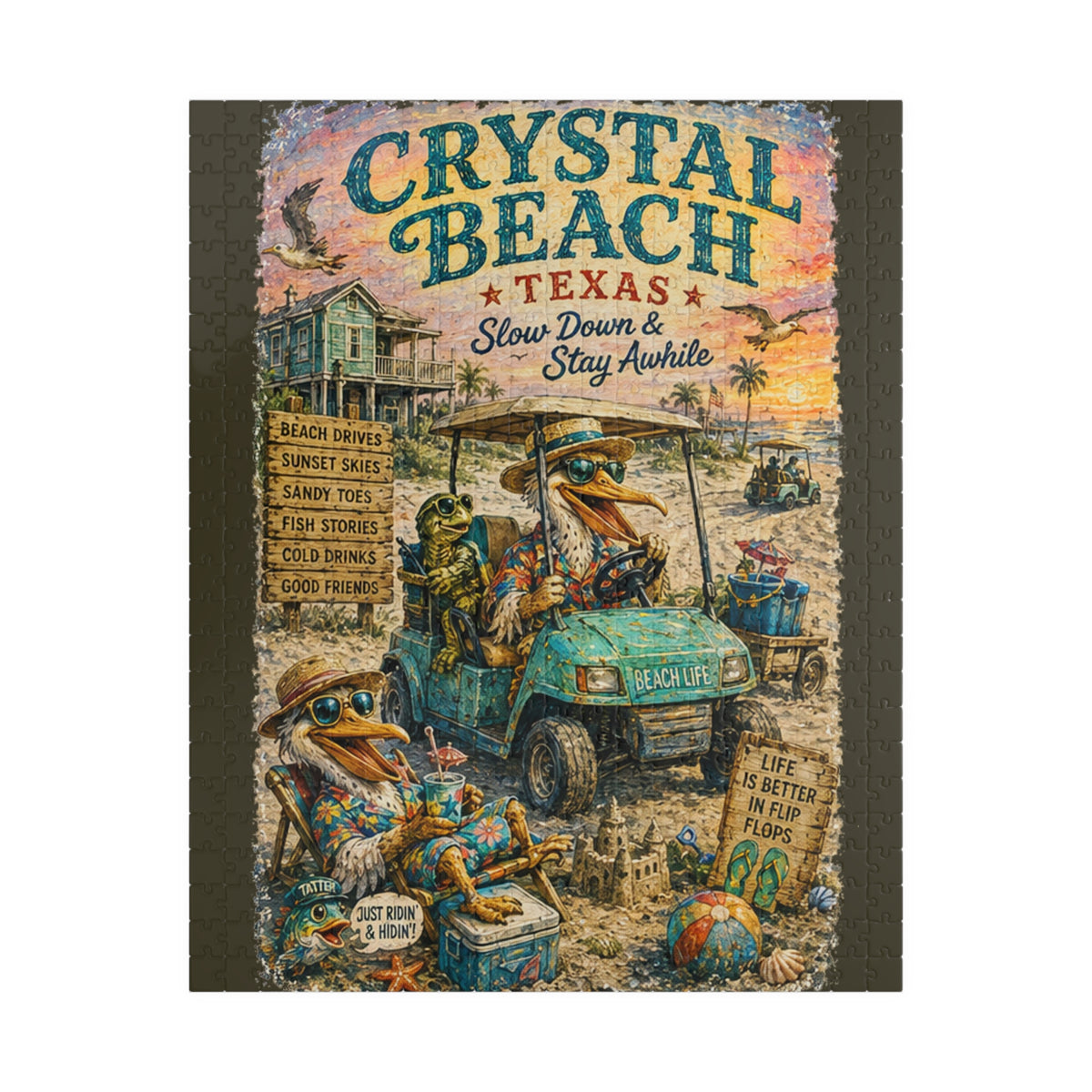 Crystal Beach Texas jigsaw puzzle, alternate view 1