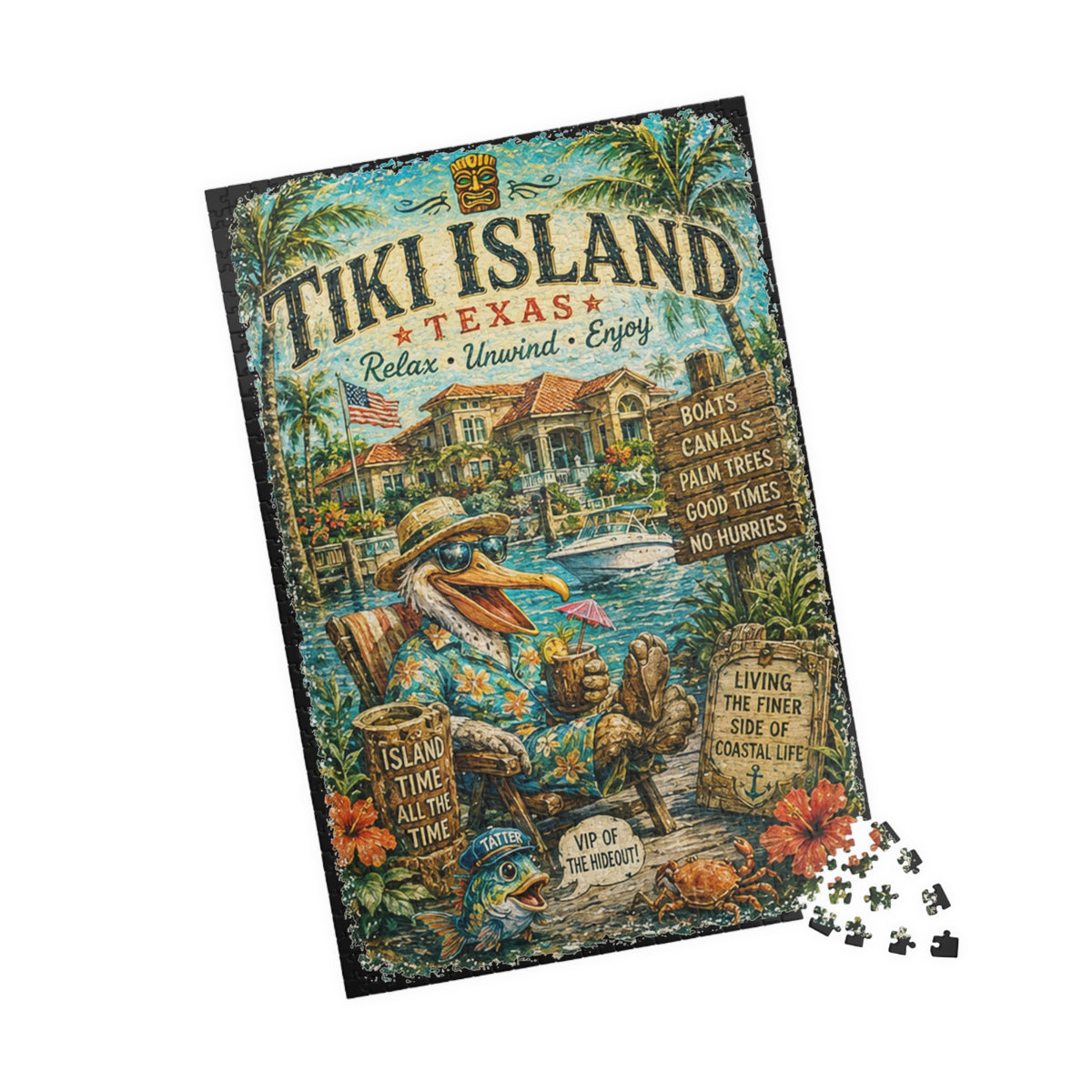 Tiki Island Texas Jigsaw Puzzle