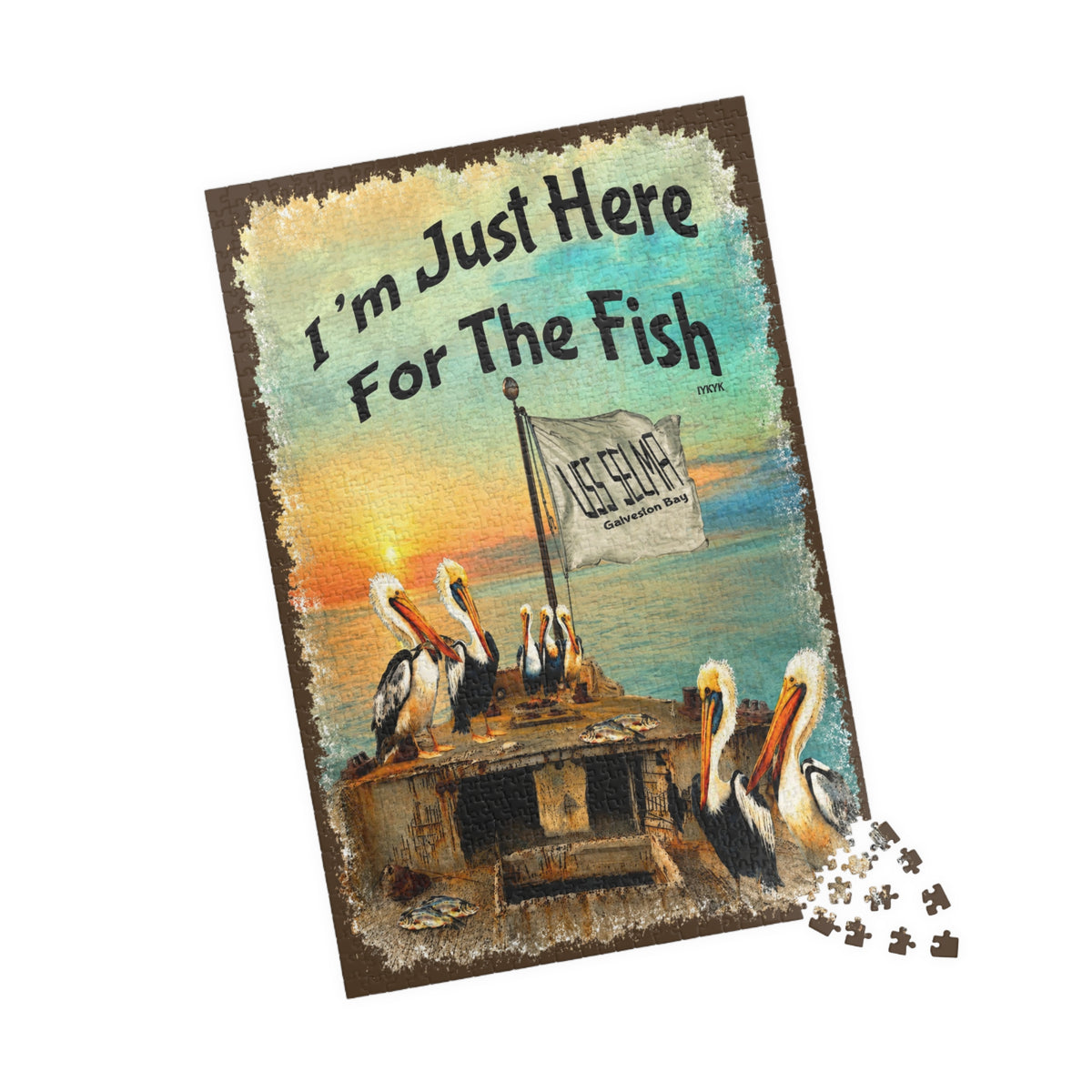 I'm Just Here for the Fish jigsaw puzzle, alternate view 5