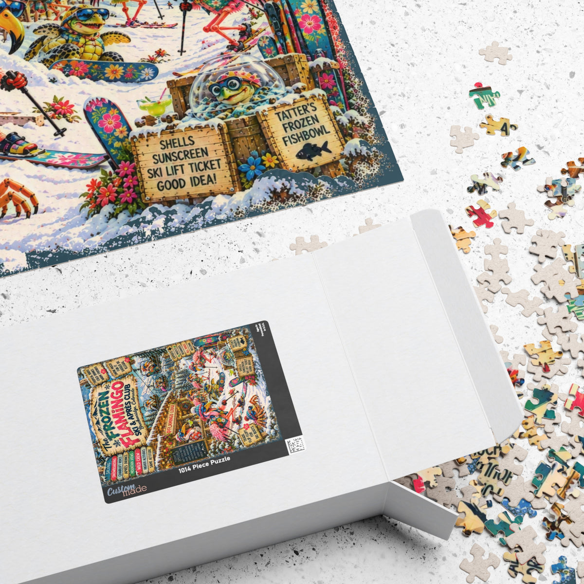 The Frozen Flamingo Ski & Après Club Jigsaw Puzzle
