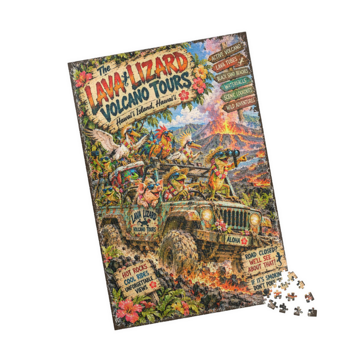 The Lava Lizard Volcano Tours Jigsaw Puzzle