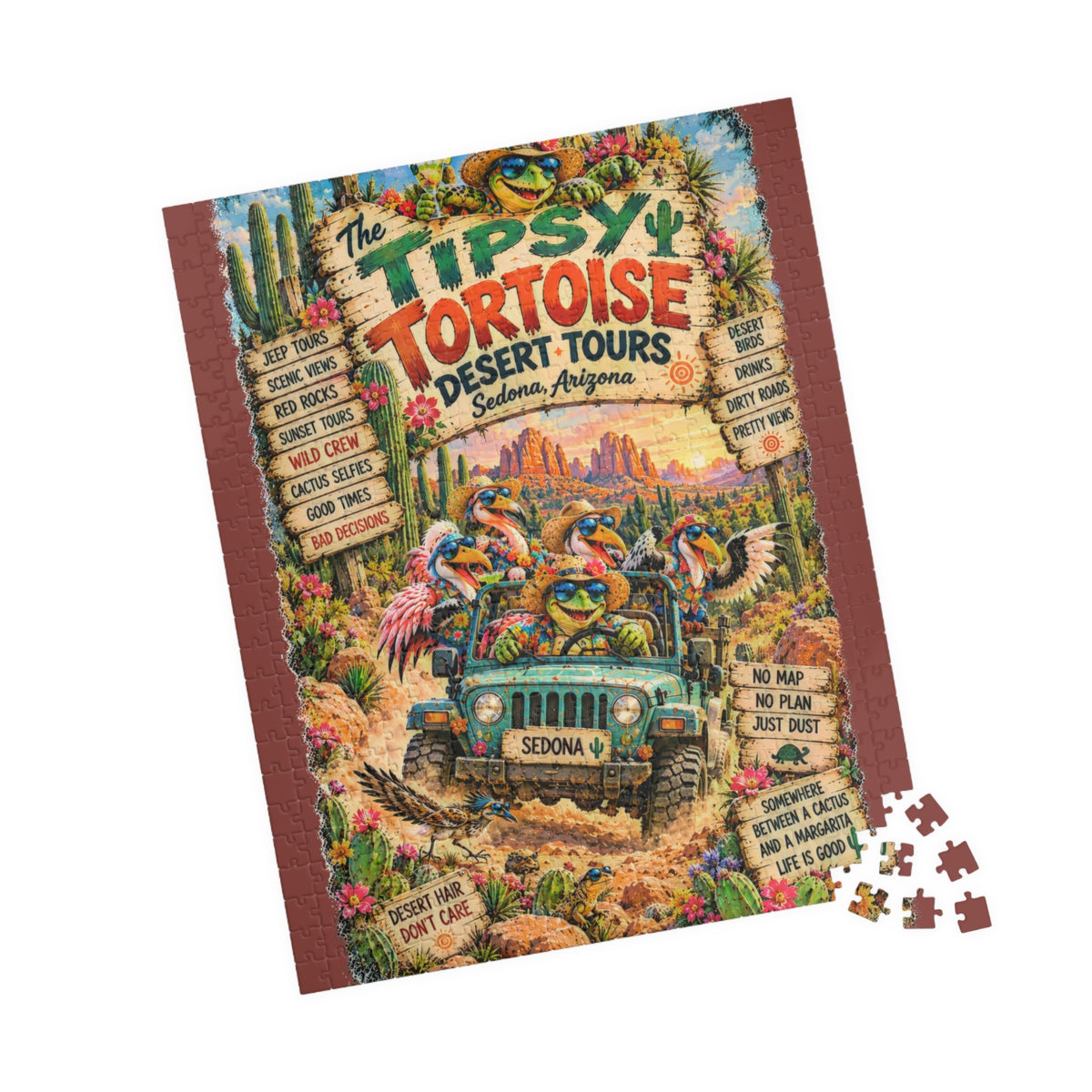 Tipsy Tortoise Desert Tours Jigsaw Puzzle