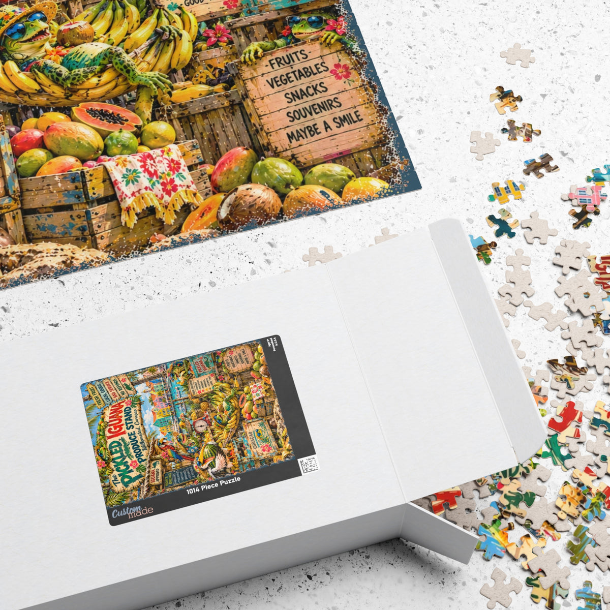 The Pickled Iguana Produce Stand Jigsaw Puzzle