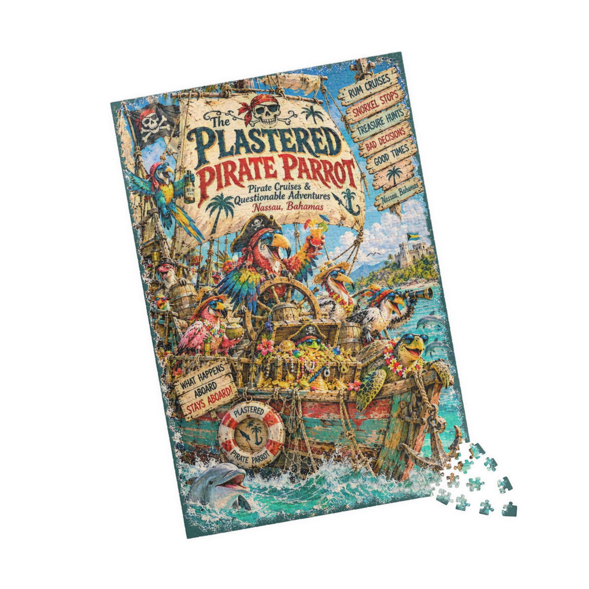 The Plastered Pirate Parrot Jigsaw Puzzle