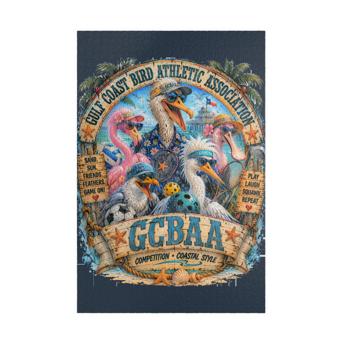 GCBAA Team jigsaw puzzle – original artwork by The Glass Tattoo Company