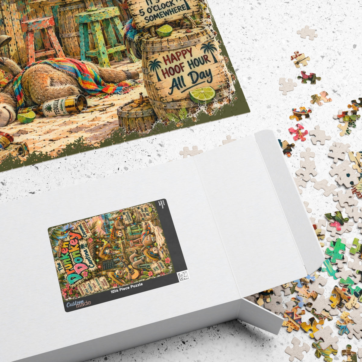 The Drunken Donkey Cantina Jigsaw Puzzle