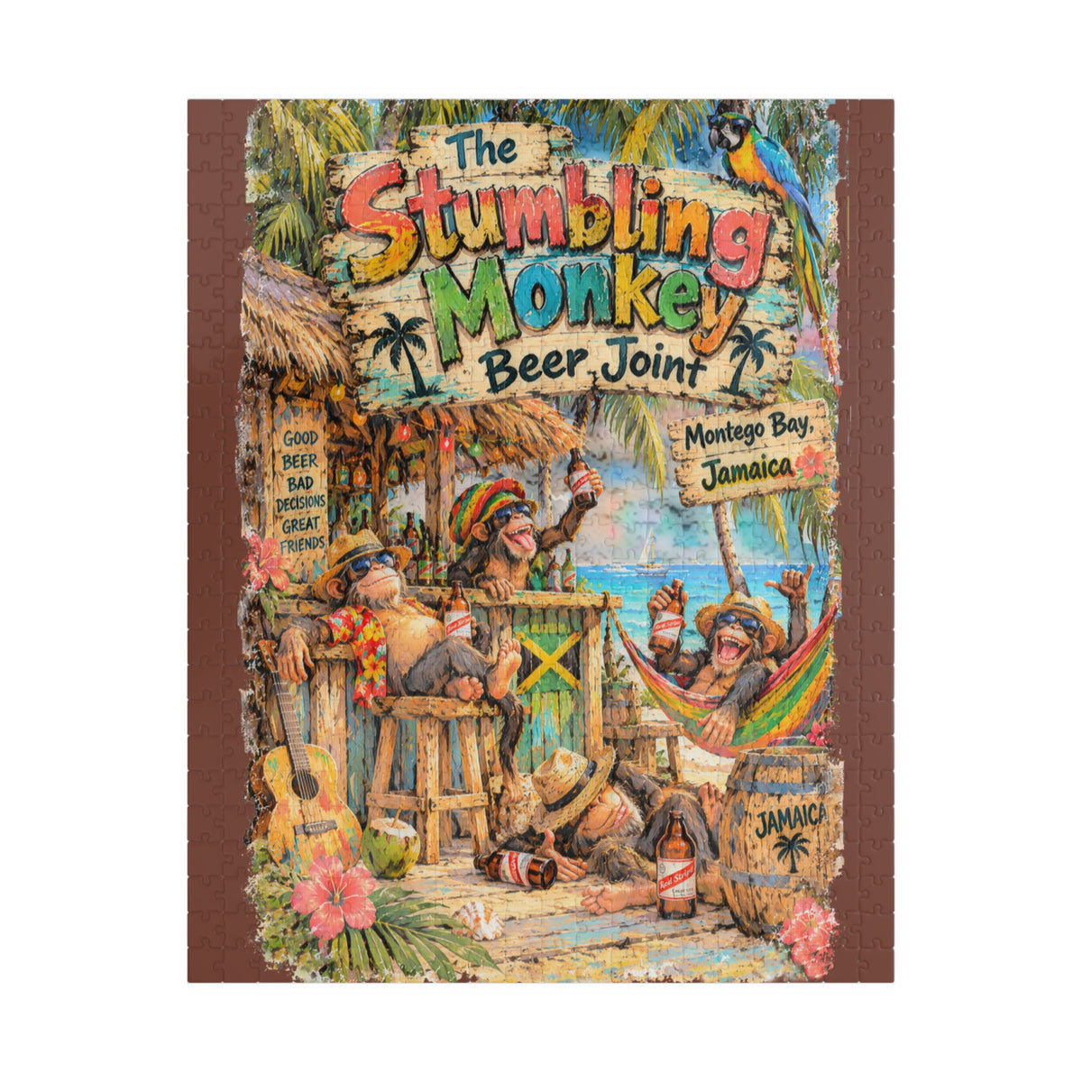 The Stumbling Monkey Beer Joint Jigsaw Puzzle