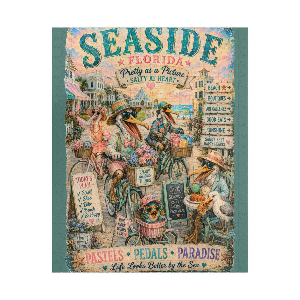 Seaside Florida jigsaw puzzle, alternate view 1
