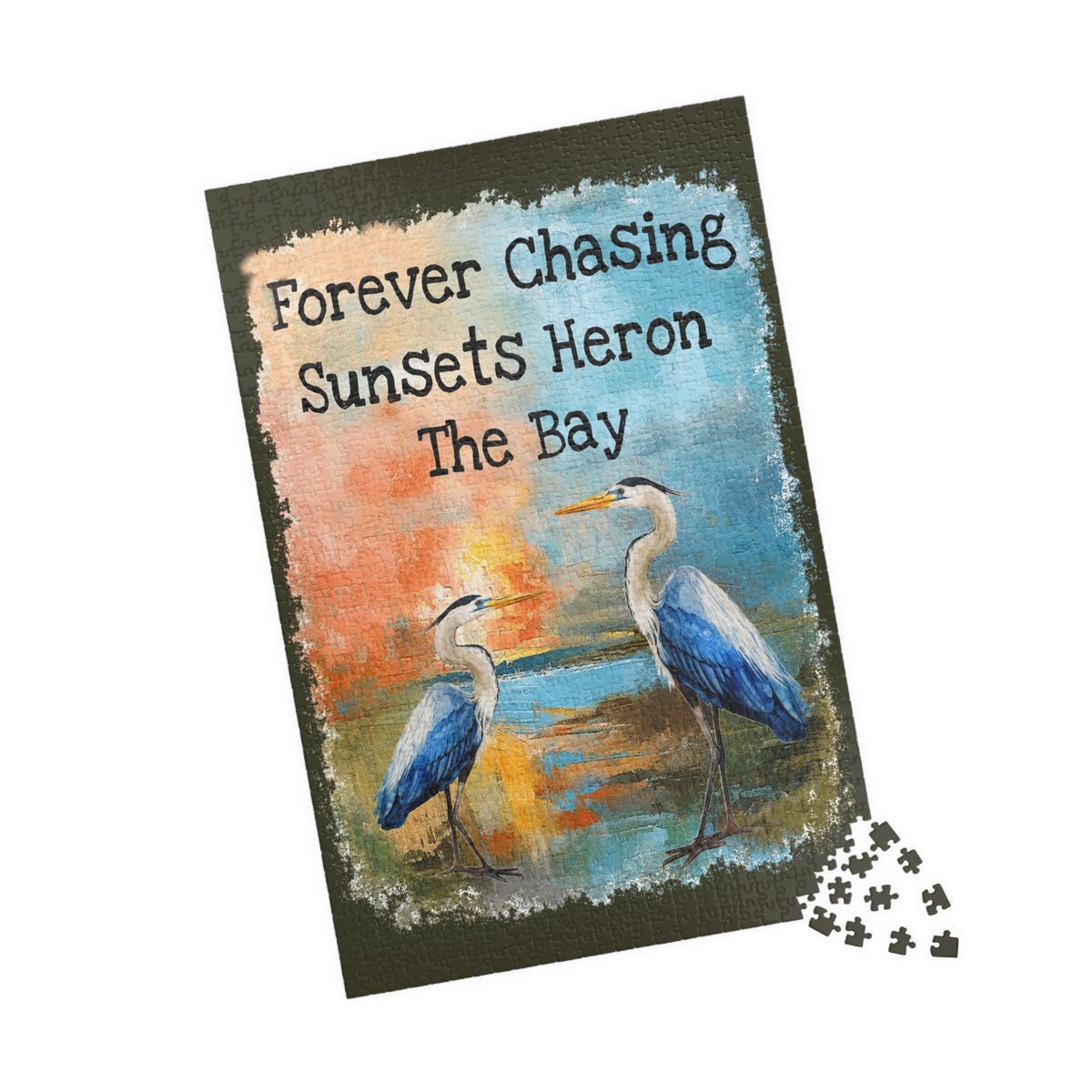 Forever Chasing Sunsets Heron The Bay jigsaw puzzle, alternate view 3