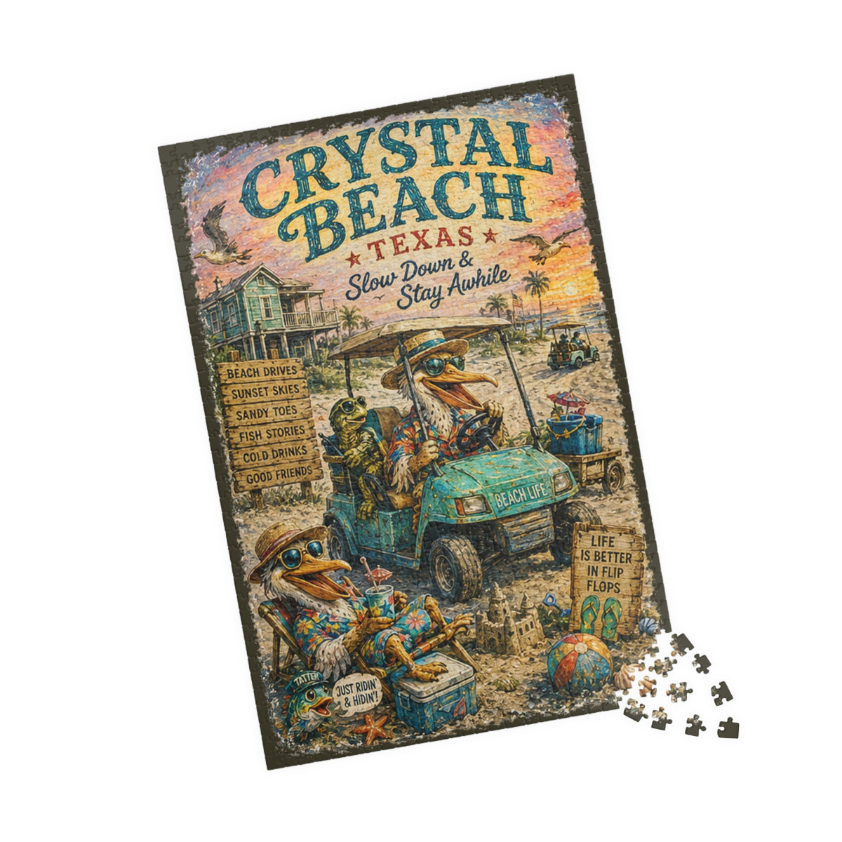 Crystal Beach Texas jigsaw puzzle, alternate view 3