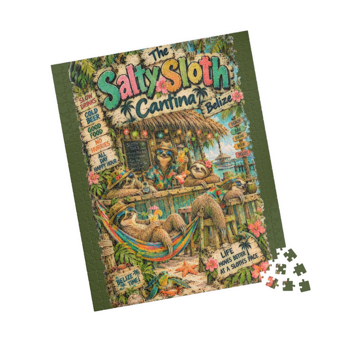 The Salty Sloth Cantina Jigsaw Puzzle