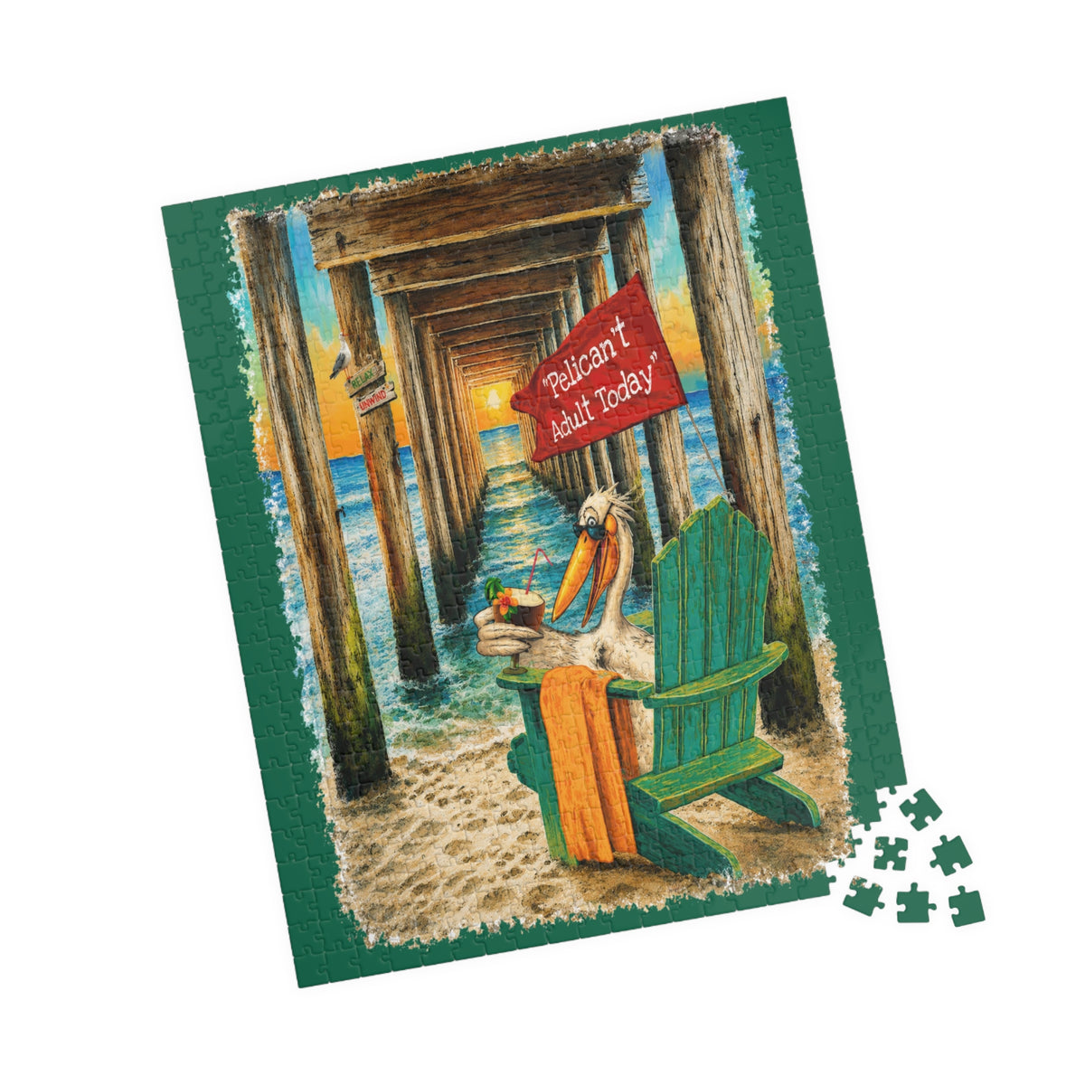 Pelican't Adult Today jigsaw puzzle, alternate view 6