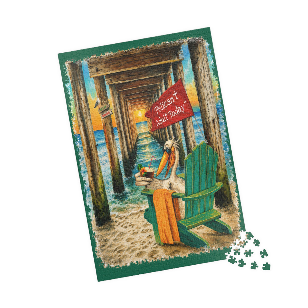 Pelican't Adult Today jigsaw puzzle, alternate view 3