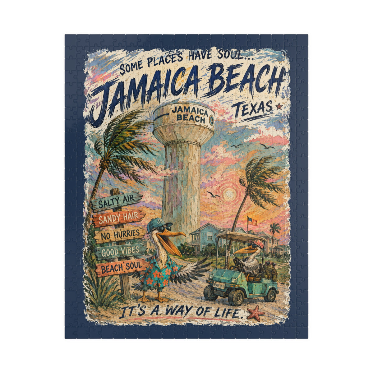 Jamaica Beach Texas jigsaw puzzle, alternate view 1