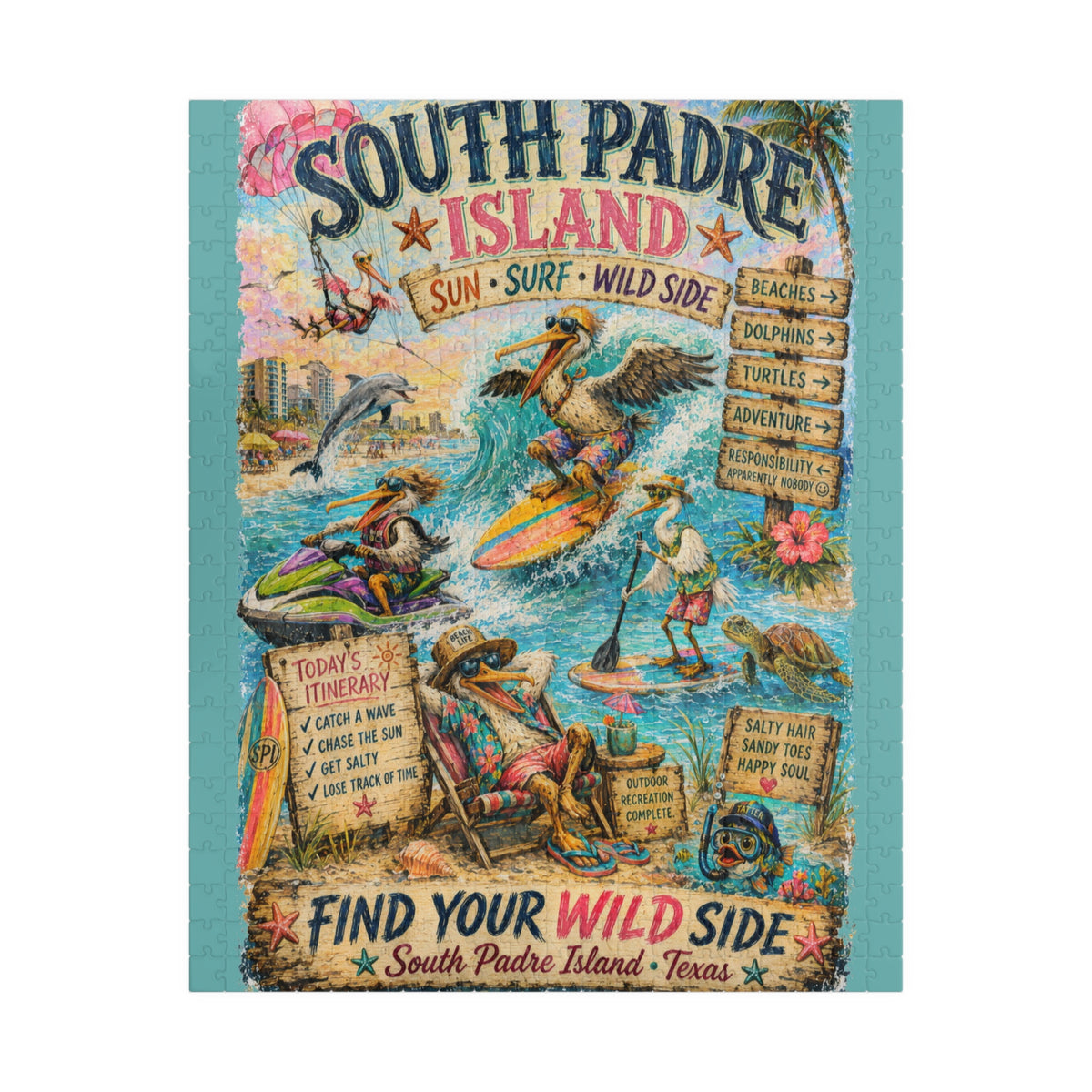 South Padre Island - Find Your Wild Side jigsaw puzzle, alternate view 1