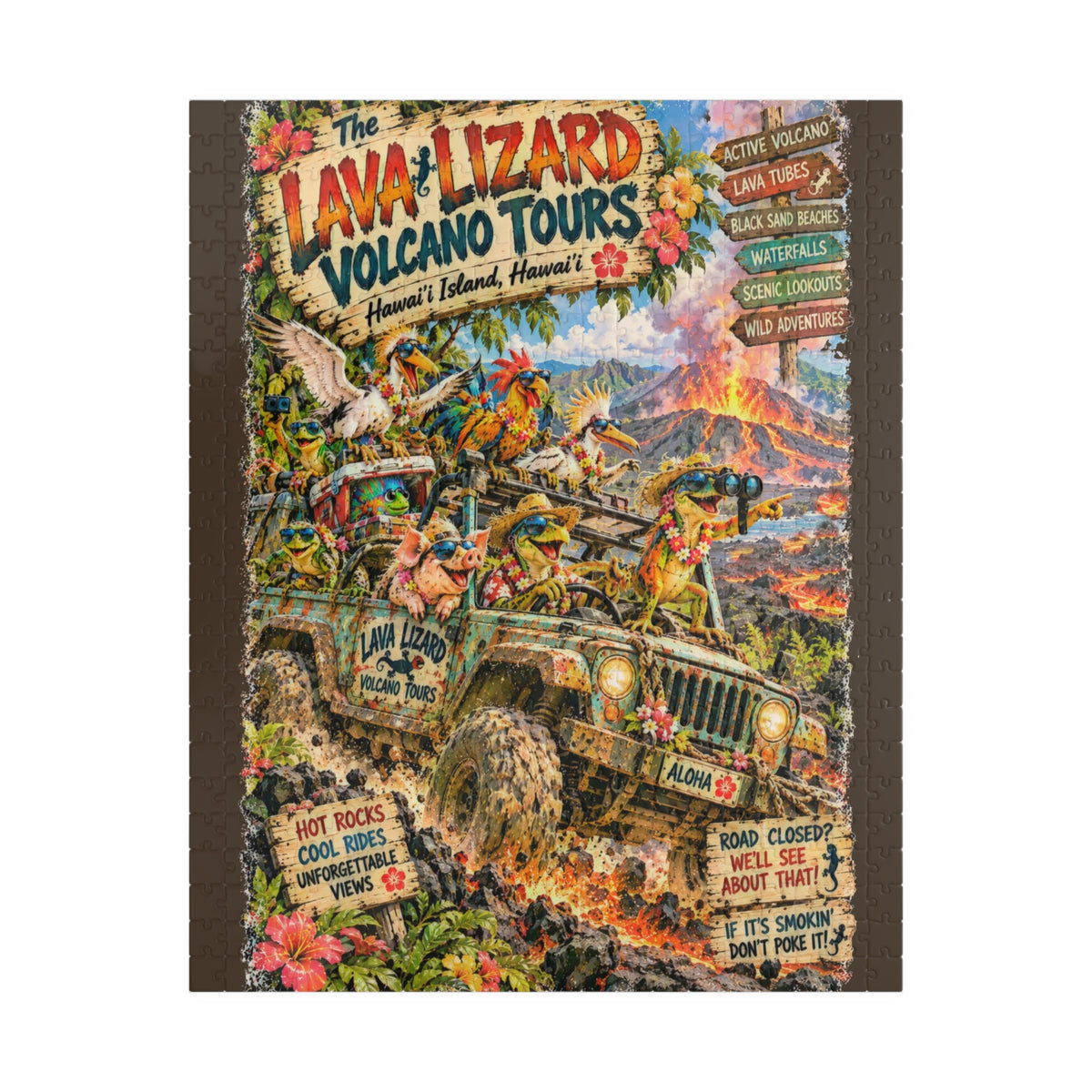 The Lava Lizard Volcano Tours Jigsaw Puzzle