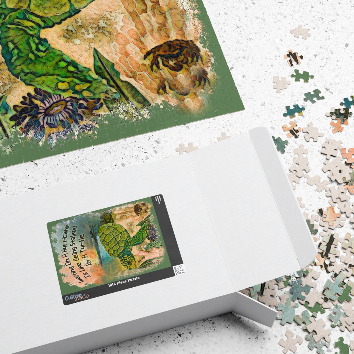Stalked by a Turtle - Waiting on a Hurricane jigsaw puzzle, alternate view 4