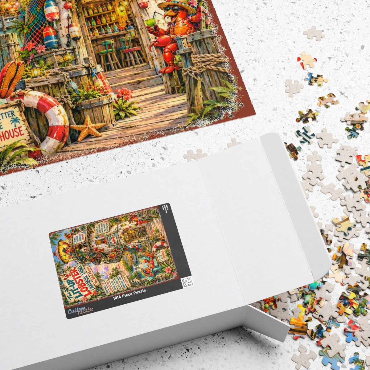 The Lit-Up Lobster Lighthouse Lounge Jigsaw Puzzle