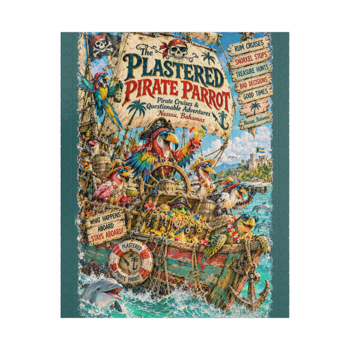The Plastered Pirate Parrot Jigsaw Puzzle