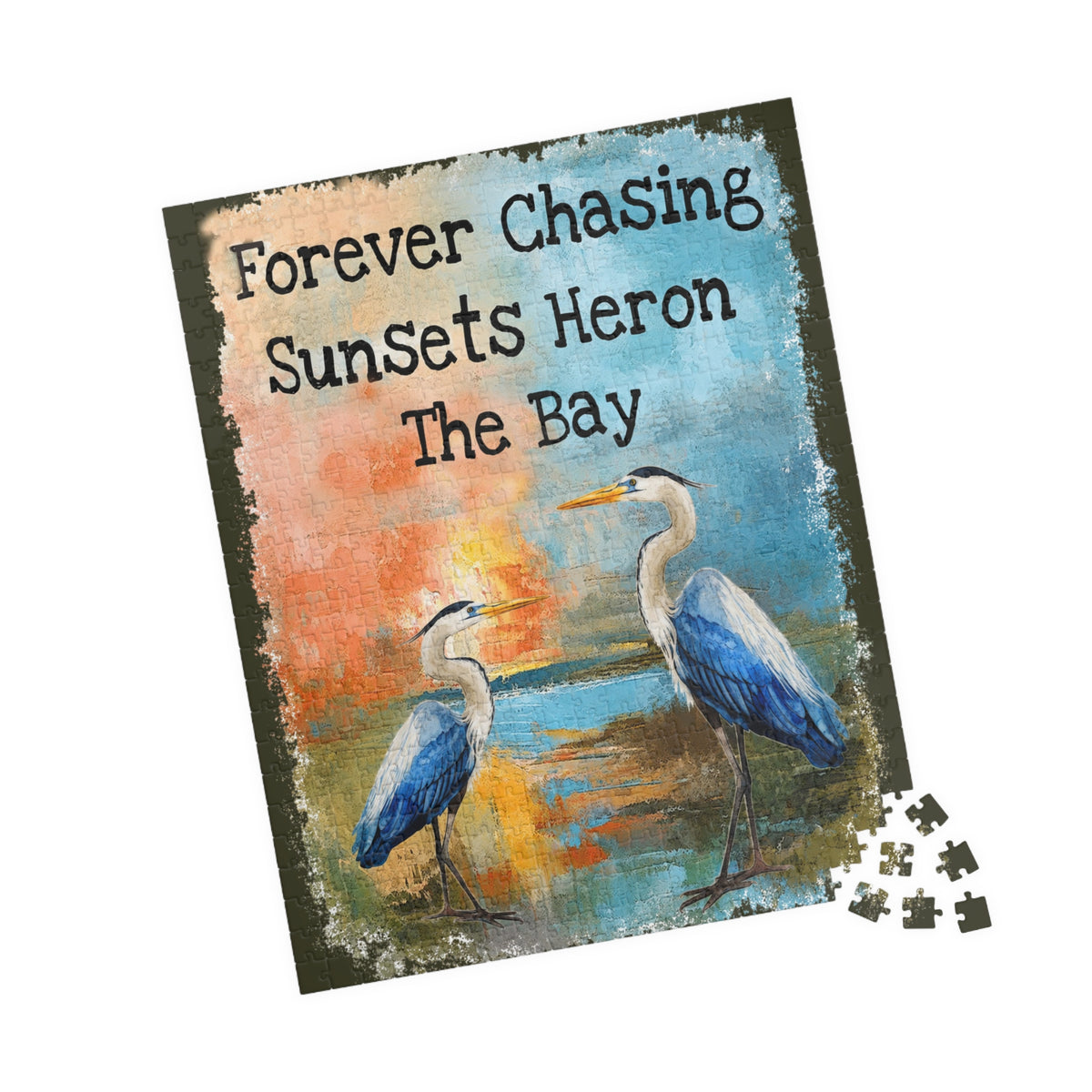 Forever Chasing Sunsets Heron The Bay jigsaw puzzle, alternate view 6