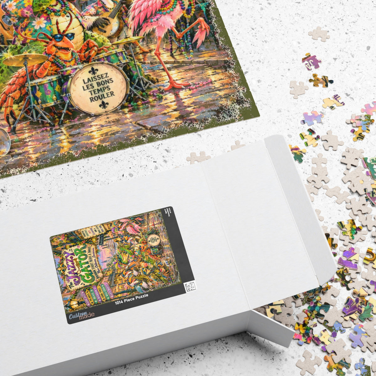 The Jazzy Gator Blues & Booze Jigsaw Puzzle