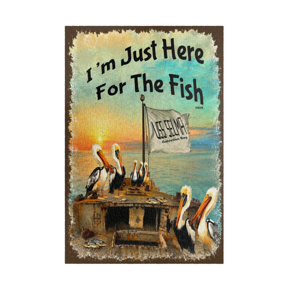 I'm Just Here for the Fish jigsaw puzzle, alternate view 2