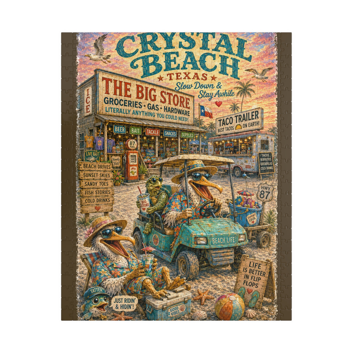 Crystal Beach Big Store jigsaw puzzle, alternate view 1
