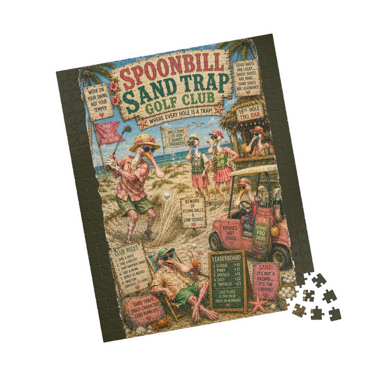 Spoonbill Sand Trap Golf Club jigsaw puzzle, alternate view 6