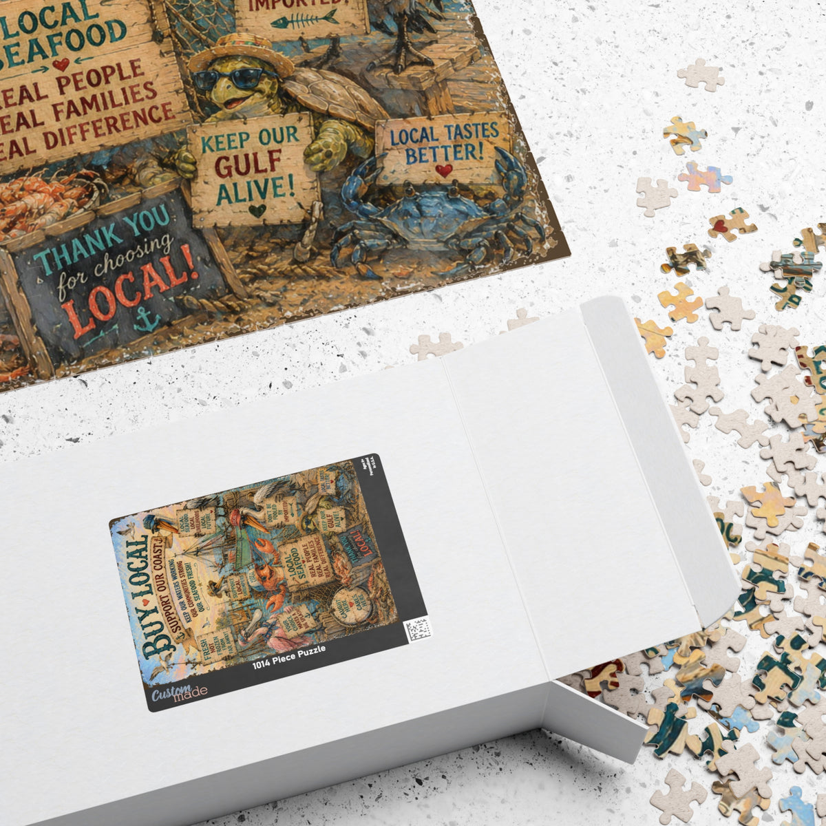Buy Local Seafood jigsaw puzzle, alternate view 4
