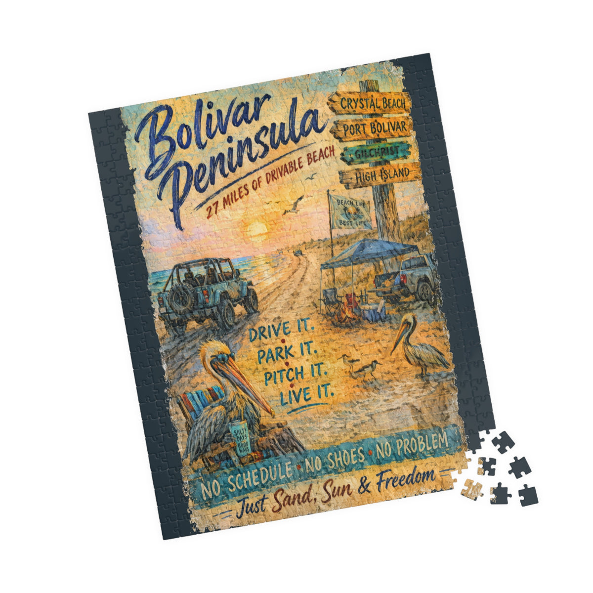Bolivar Peninsula jigsaw puzzle, alternate view 6
