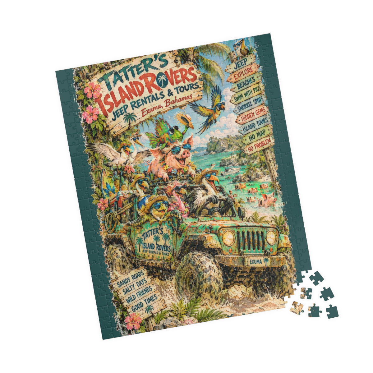 Tatter's Island Rovers Jeep Rentals & Tours Jigsaw Puzzle