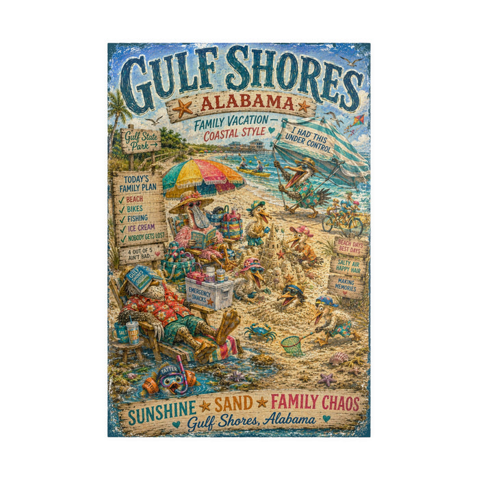 Gulf Shores Alabama jigsaw puzzle – original artwork by The Glass Tattoo Company