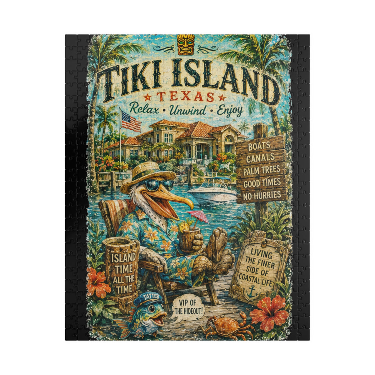 Tiki Island Texas Jigsaw Puzzle