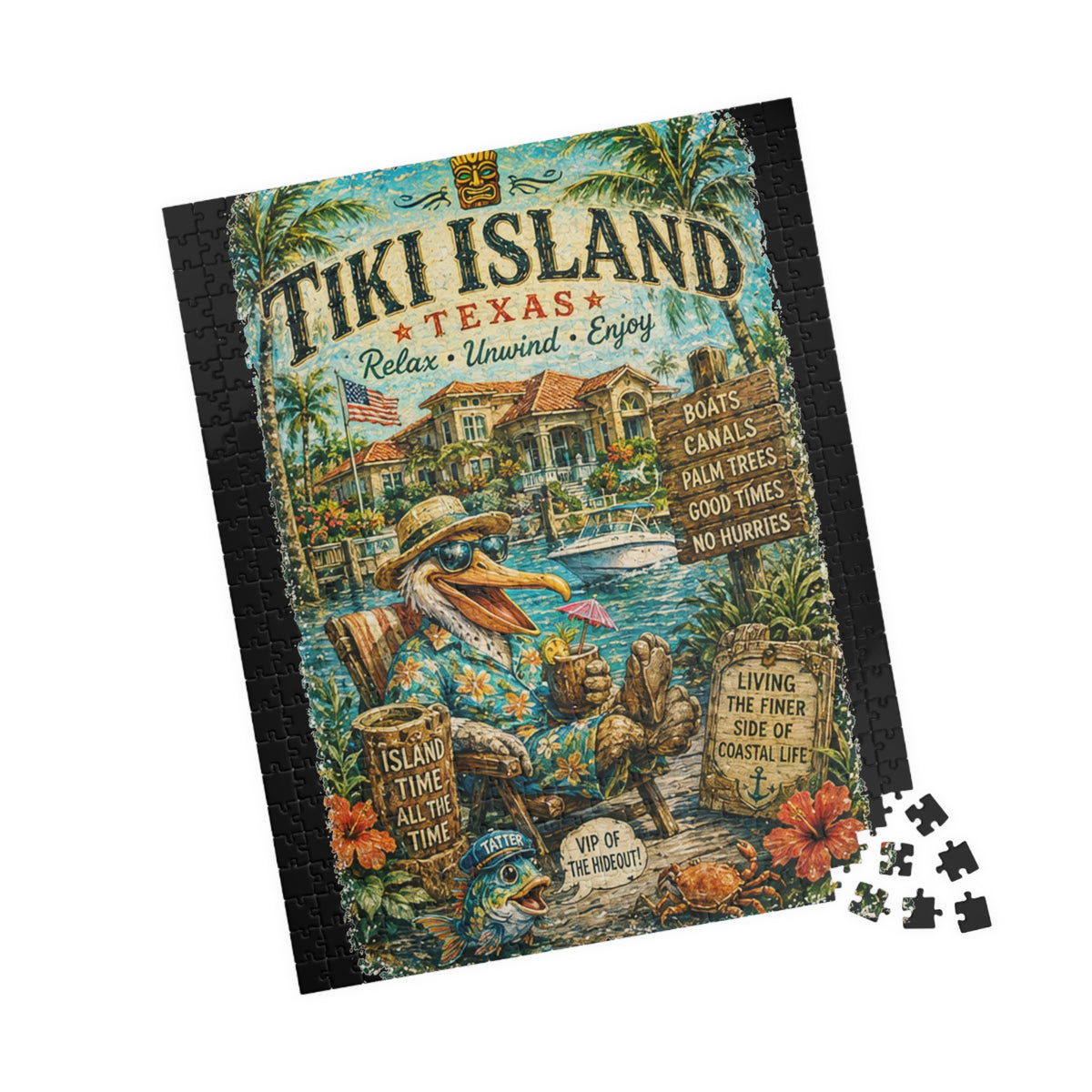 Tiki Island Texas Jigsaw Puzzle