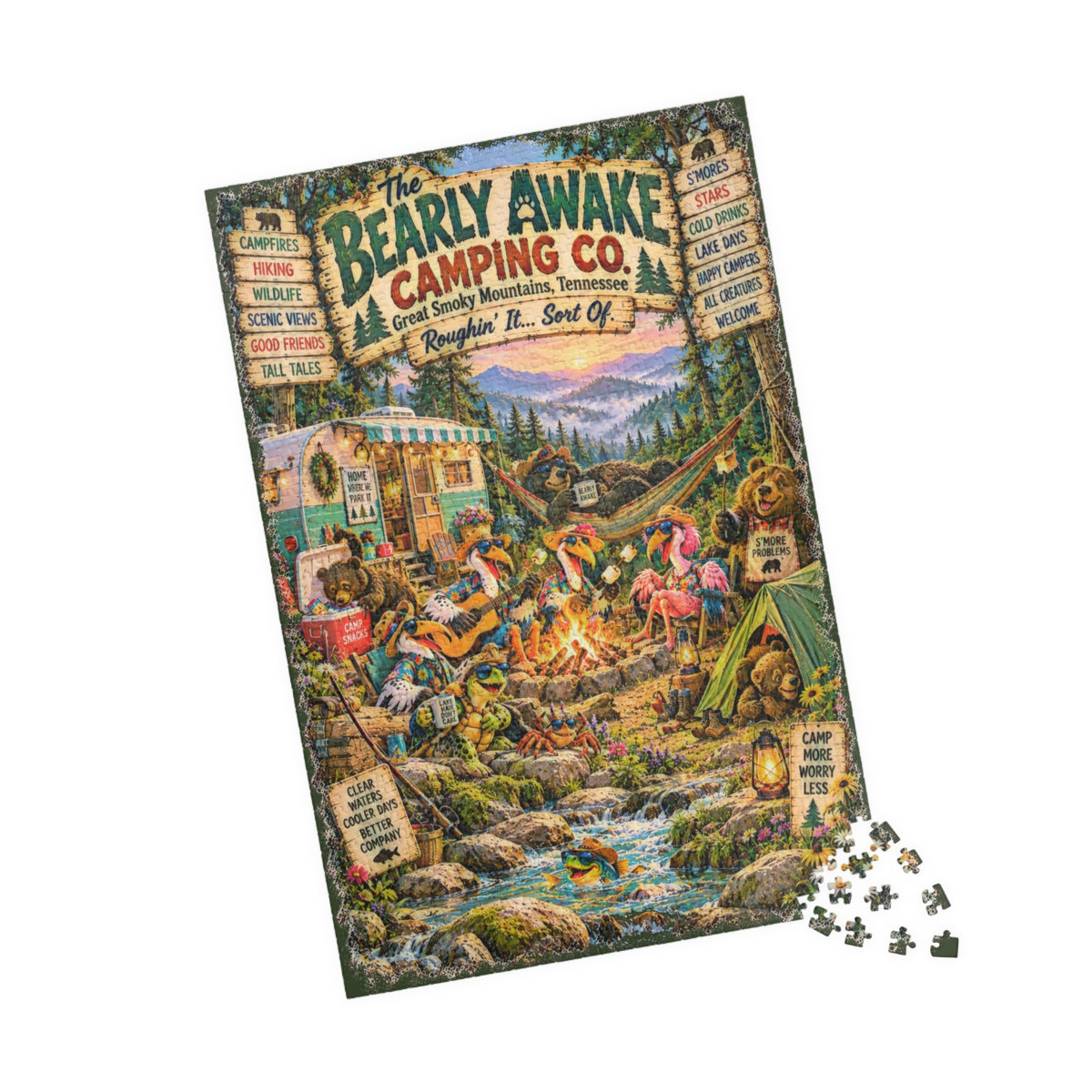 The Bearly Awake Camping Co. Jigsaw Puzzle
