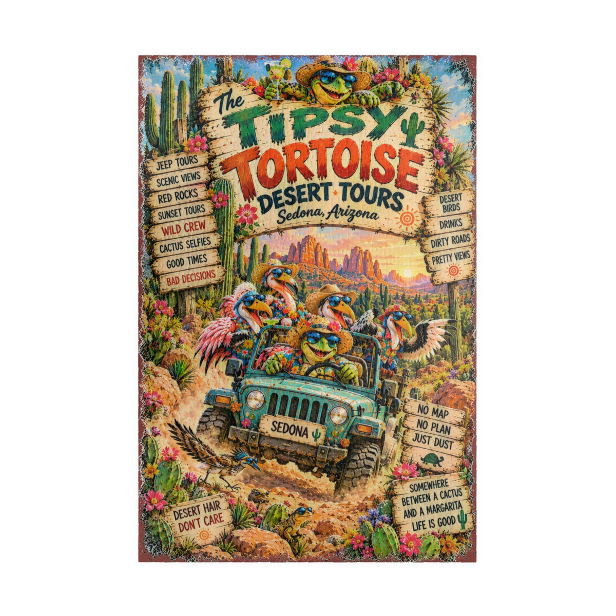 Tipsy Tortoise Desert Tours Jigsaw Puzzle
