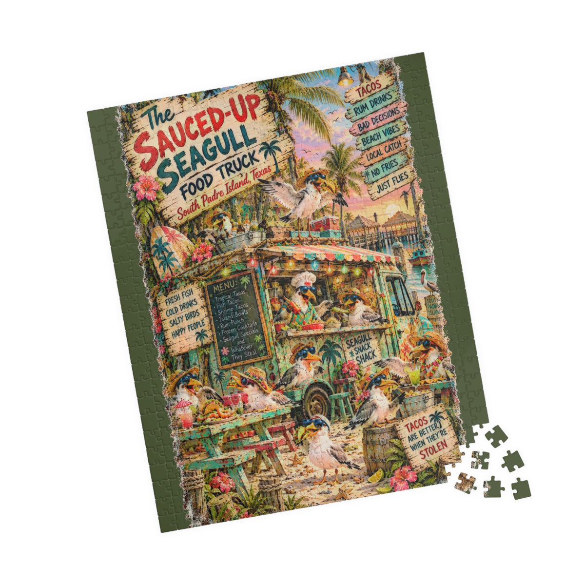 The Sauced-Up Seagull Food Truck jigsaw puzzle, alternate view 6