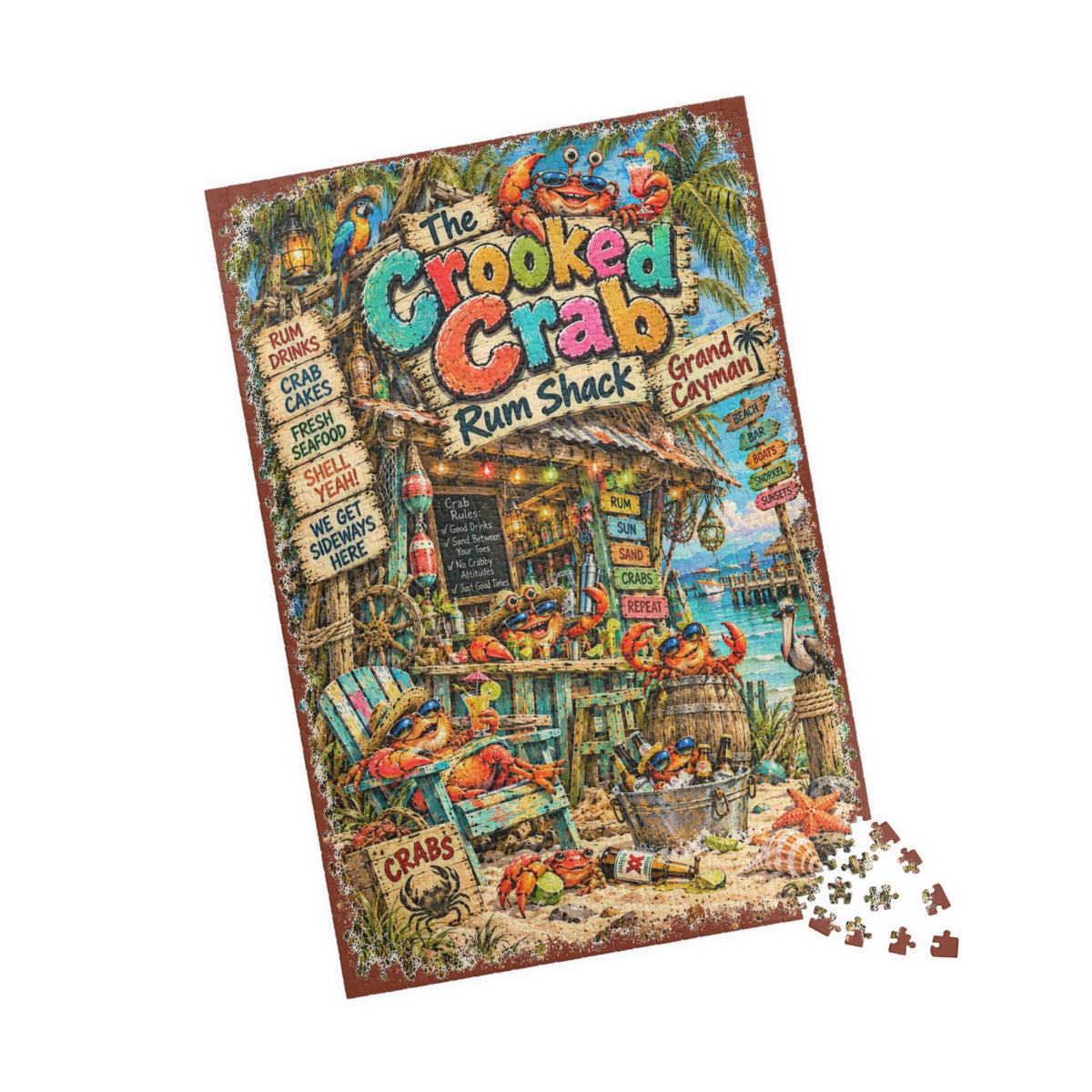 The Crooked Crab Rum Shack Jigsaw Puzzle