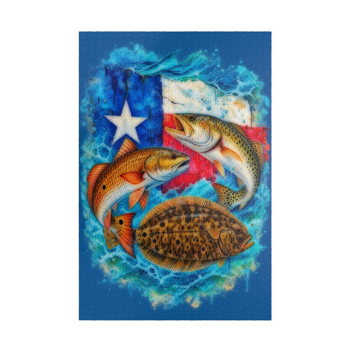 Texas Slam jigsaw puzzle – original artwork by The Glass Tattoo Company