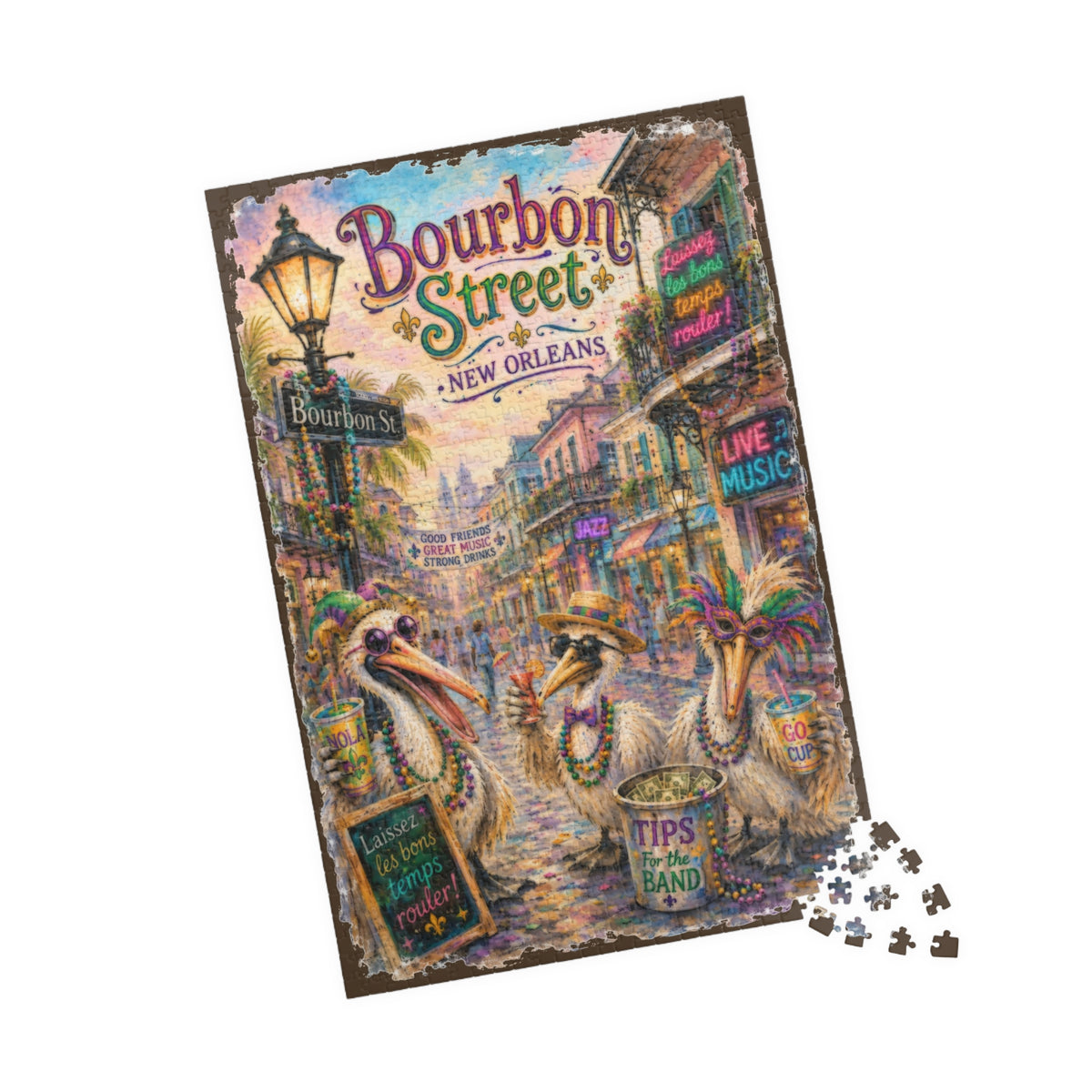 Bourbon Street New Orleans jigsaw puzzle, alternate view 3