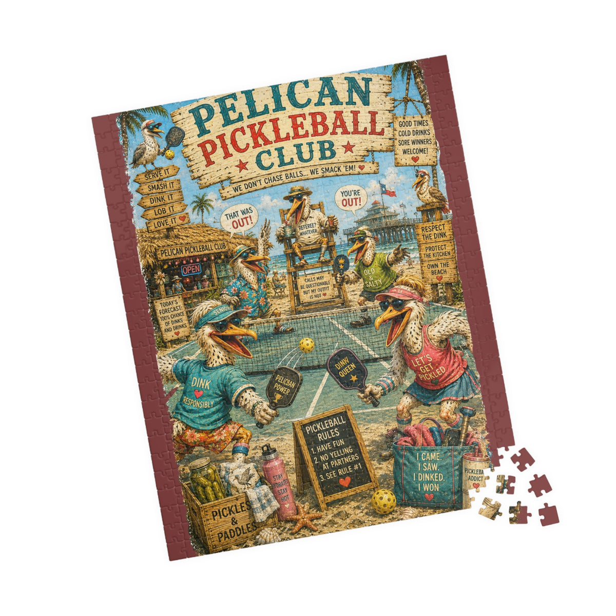 Pelican Pickleball Club jigsaw puzzle, alternate view 6