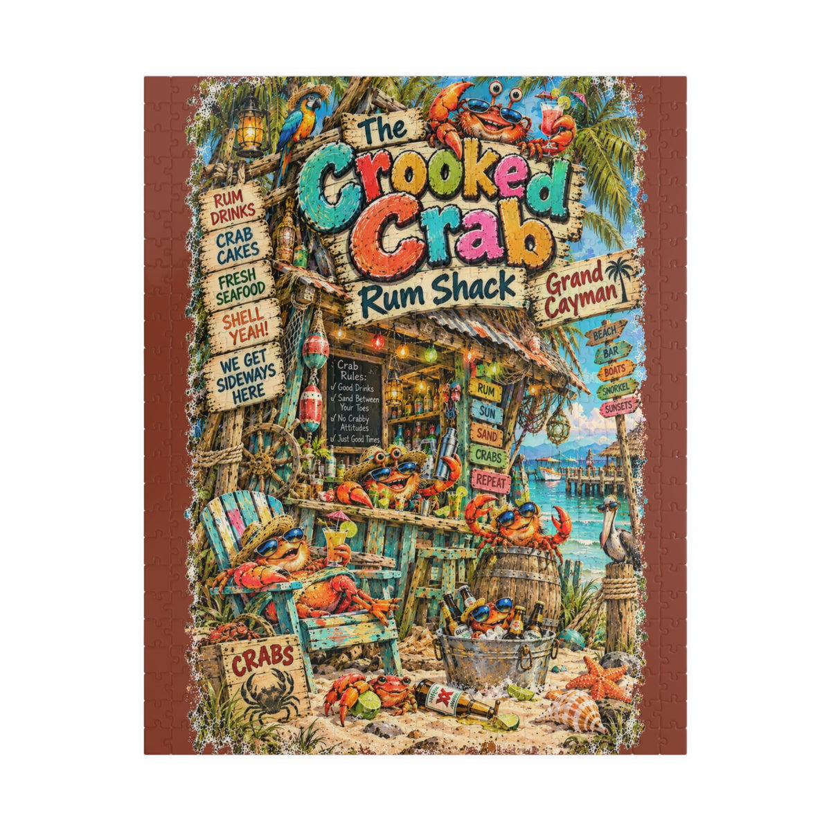 The Crooked Crab Rum Shack Jigsaw Puzzle