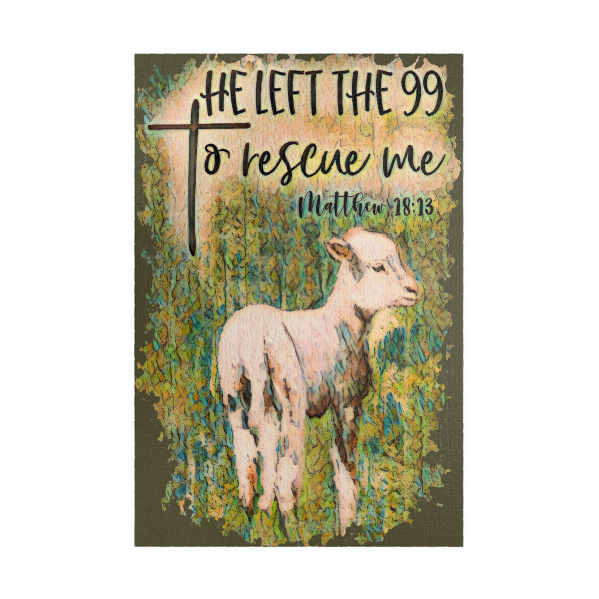 He Left the 99 jigsaw puzzle – original artwork by The Glass Tattoo Company