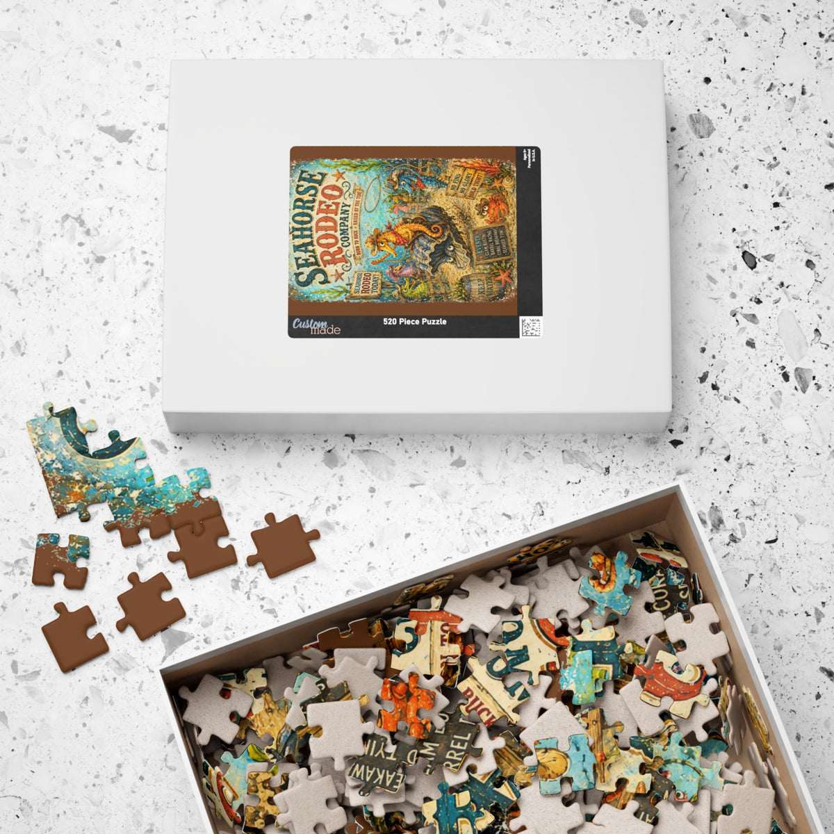 Seahorse Rodeo Company jigsaw puzzle, alternate view 7