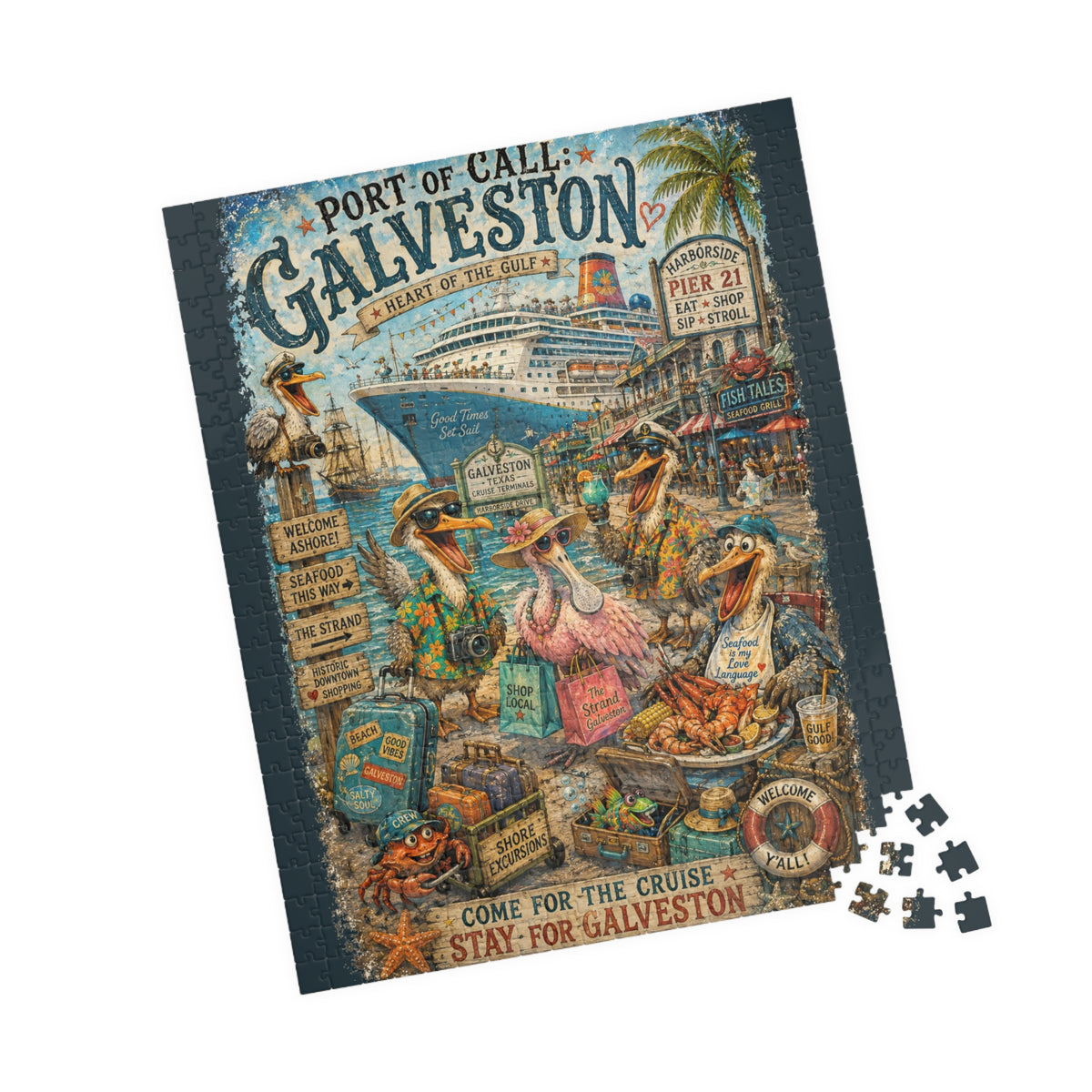 Port of Call: Galveston jigsaw puzzle, alternate view 6