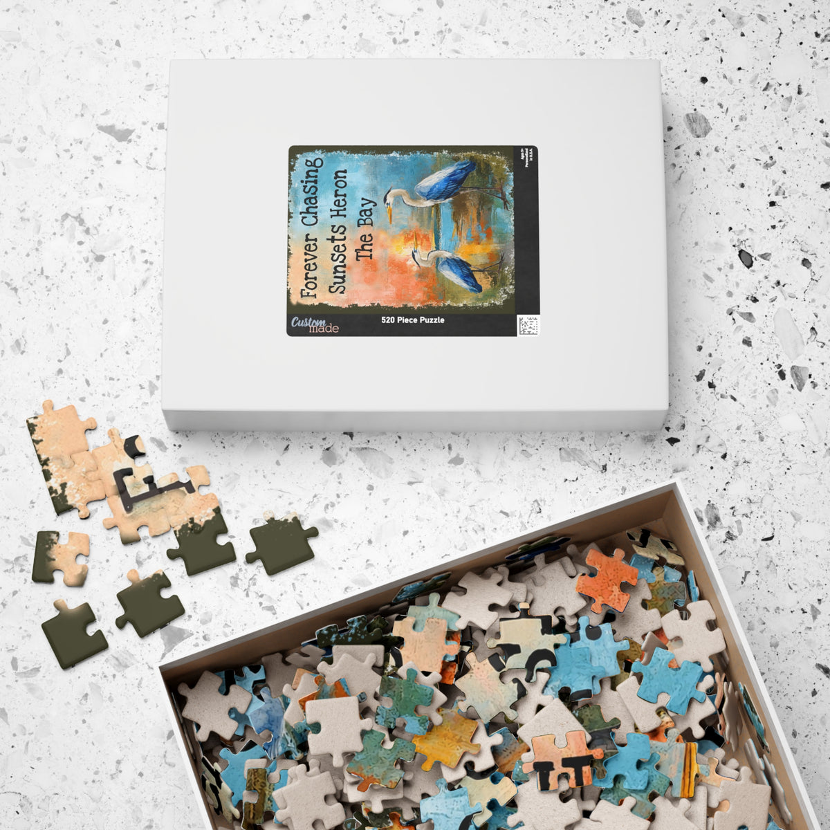 Forever Chasing Sunsets Heron The Bay jigsaw puzzle, alternate view 7