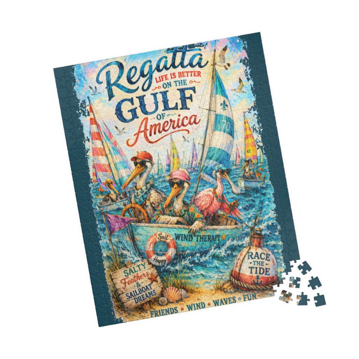 Regatta on the Gulf Jigsaw Puzzle